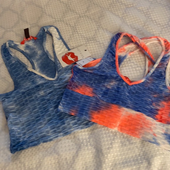 Bundle of 2 “Hot Kiss” Tye Dye Tanks - Picture 1 of 12